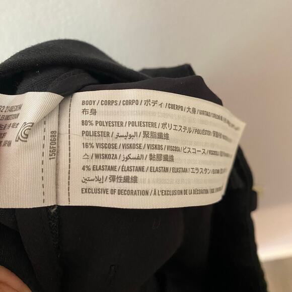 Abercrombie & Fitch Black Pleated Straight Leg Trousers Dress Pants Women size 2 - Picture 14 of 14